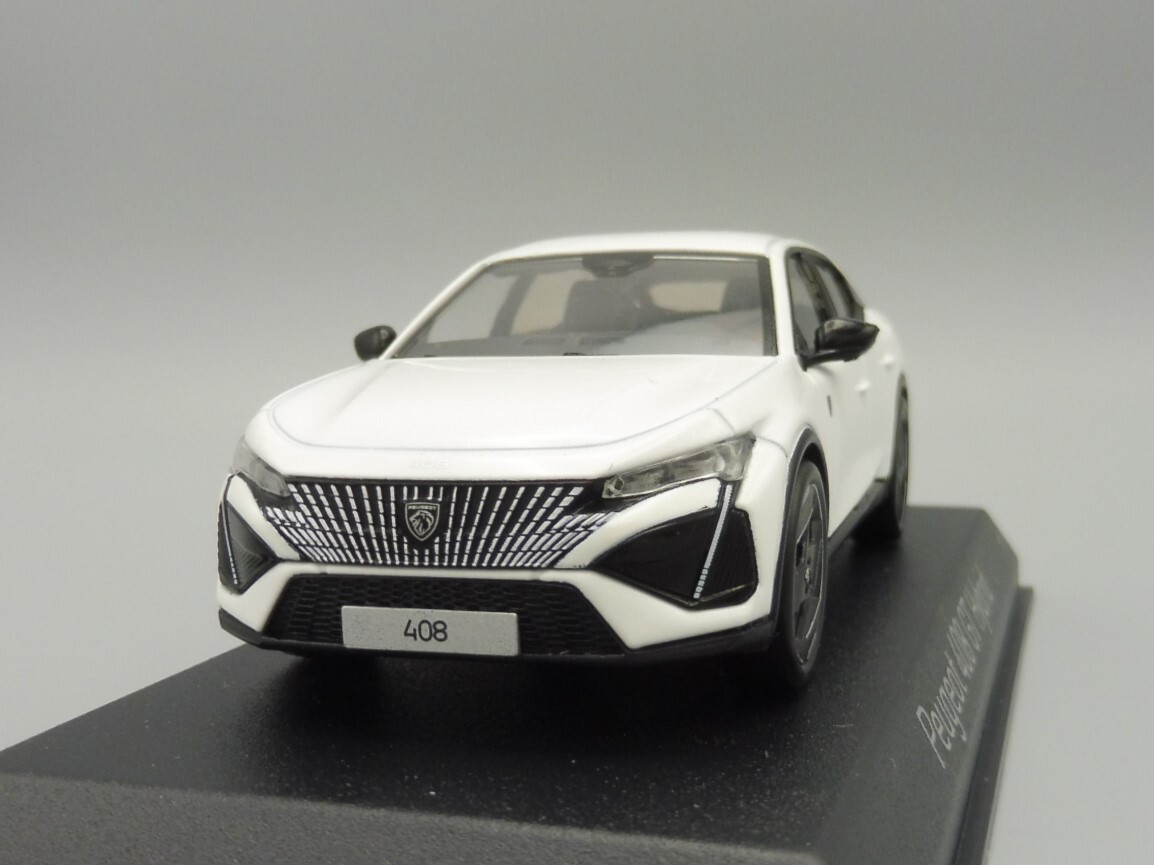 ノレブ 1/43 プジョー 408 ハイブリッド 2023 (パールホワイト) ノレブ 1/43 プジョー 408 GT ハイブリッド 2023 パールホワイト