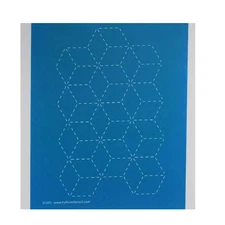 Quilting Full Line Stencil Sashiko Stitch Blocks A4 use with Pounce 31023