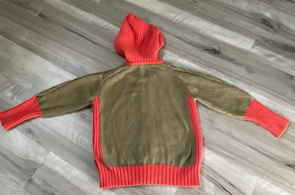 Suéter con Capucha Oilily Niños Niñas Talla 6/7 (128) Cremallera Completa con Precioso Detalle Foto 4 de 4