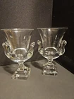 2 Steuben Double Handled Amphora Urn Vase 6.5"  SIGNED