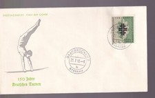 Saar, Mi. 437, FDC, Saarbr&uuml;cken, 21.7.58