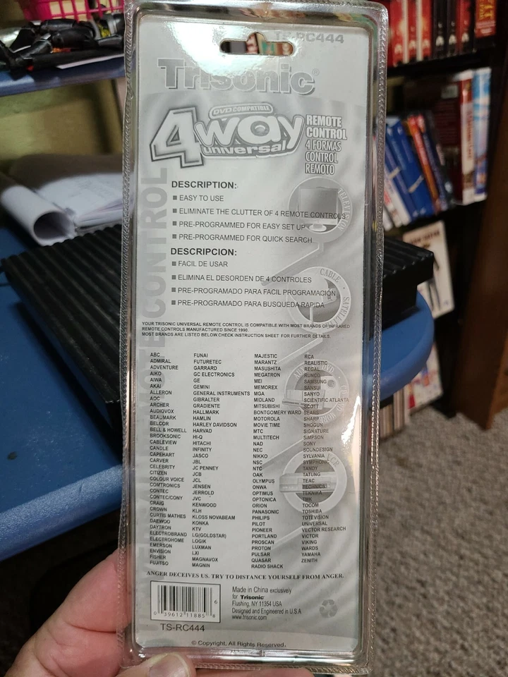 Mando a distancia universal Trisonic 4 vías modelo ts-4c444 Foto 2 de 2