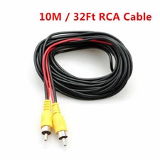 10M 33Feet CAR Truck Backup Camera Monitor Video Extension Cable w/ Trigger Wire