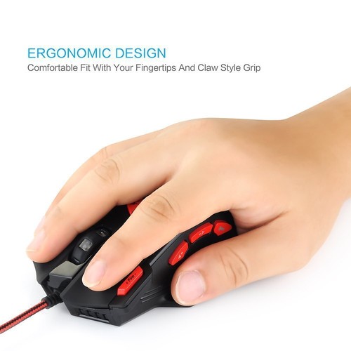 Souris Gamer Haute PerformanceRéglage 6 DPI8 Boutons ProgrammablesPoids Tunin... - Photo 8/8