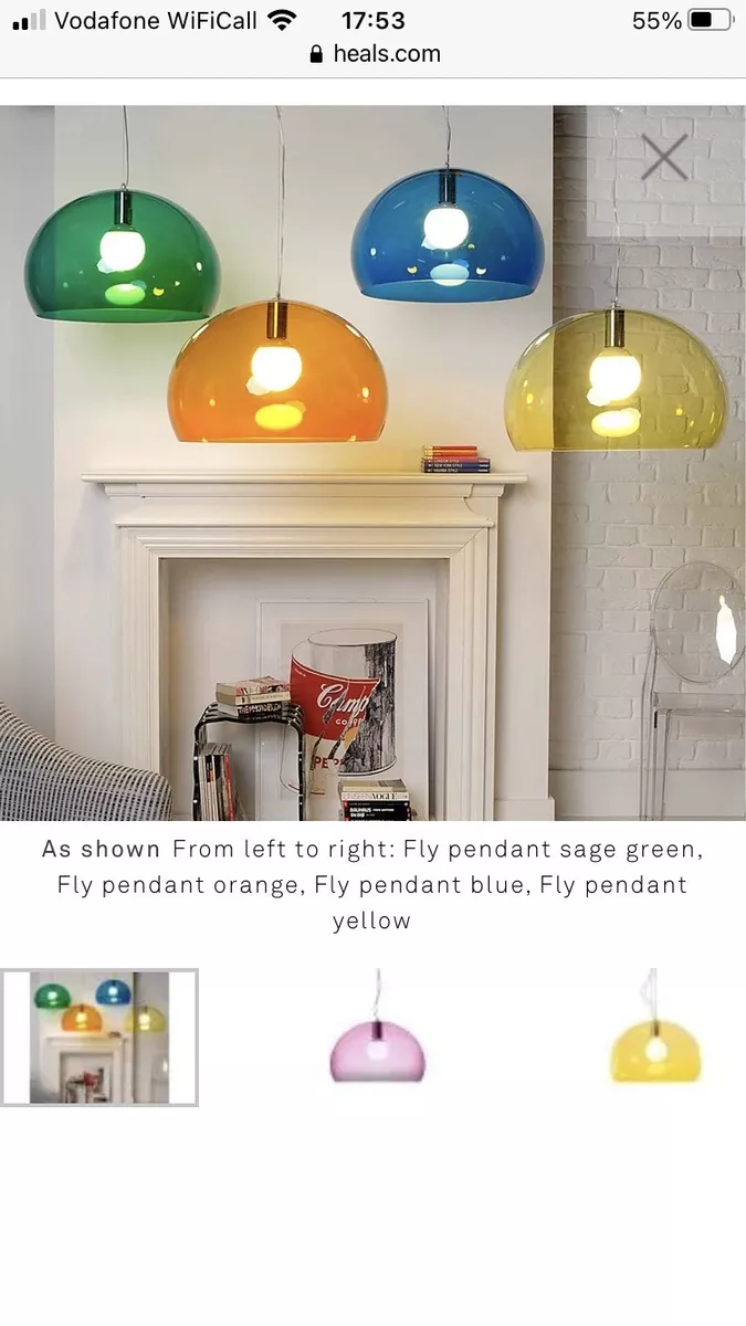 Kartell Fly Pendant Lampshade Pink