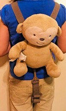 Child of Mine Carter's Plush 9" Buddy Bear Monkey Harness Safety Leash Strap 36"