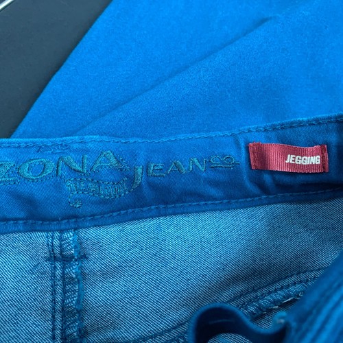 Arizona Jeans Jeggings Pants 16 Regular Juniors Blue Skinny Adjustable Waist - Picture 4 of 6
