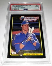 1992 Topps McDonald's Baseball's Best #42 Todd Hundley PSA 9 Mint Pop 4