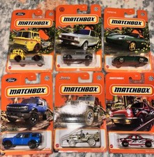 5C Lot Of 6 Mixed Matchbox Cars Ford C900 Ford Bronco Willys Jeep Porsche 911..