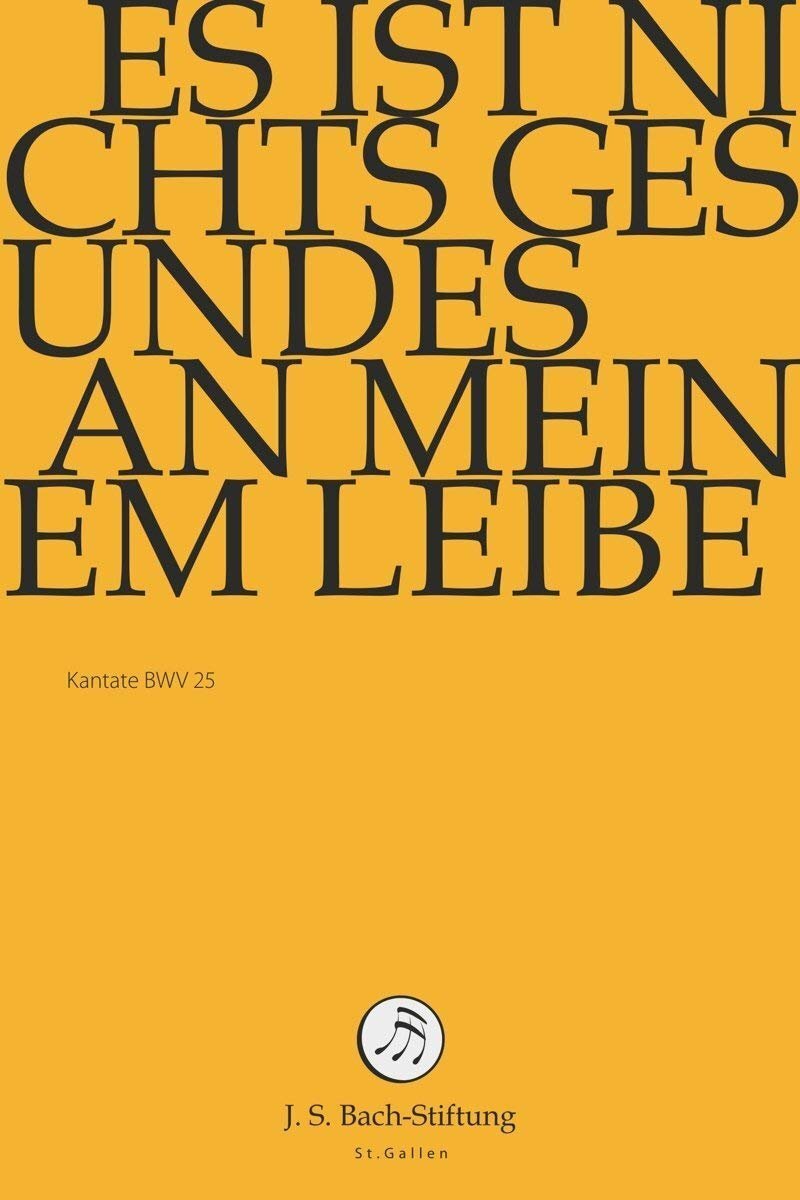 Es ist nichts Gesundes an meinem Leibe (DVD) J.S.Bach-Stiftung Lutz Rudolf
