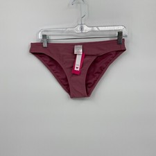 Xhilaration Women s Cheeky Swim Bottoms AG149B Solid Purple Size M 4-6