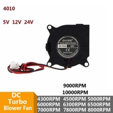 4010 DC Turbo Blower Fan Brushless 2 Pin Cooling Fan 40 x 40 x 10mm 5V /12V /24V