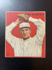 1933 Goudey #104 Fred Marberry - PR Condition - Trimmed - Writing on back *wm*
