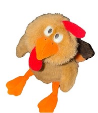 Russ Berrie 10  Turkey Plush Drumstick Stuffed Animal Thanksgiving Brown
