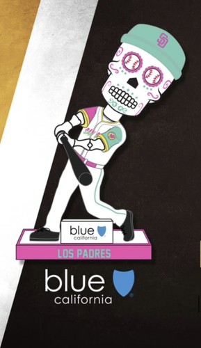 San Diego Padres Hispanic Heritage Weekend Sugar Skull Bobblehead Theme Game - Picture 2 of 4