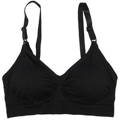 Sujetador de enfermería inalámbrico Coobie 237860 para mujer ropa interior negro liso talla única Foto 2 de 3