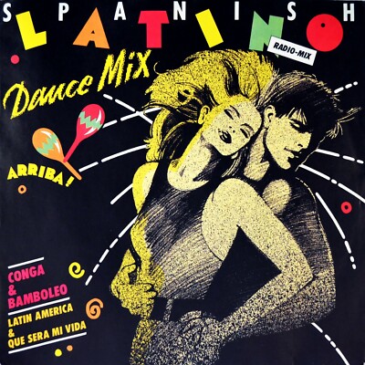 7'' SPANISH LATINO DANCE MIX MACHINE Conga Bamboleo Latin America 1989 like NEW!