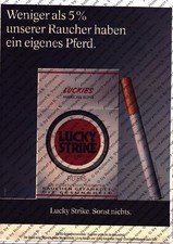 Lucky Strike Werbung Anzeige Reklame