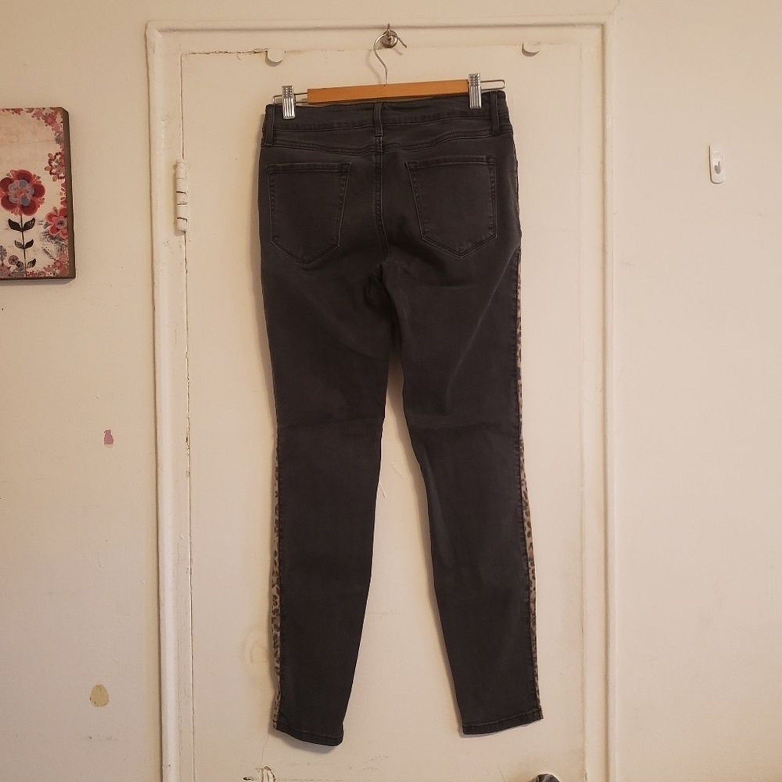 Half and half leopard print Guess jeans Brittney … - image 4