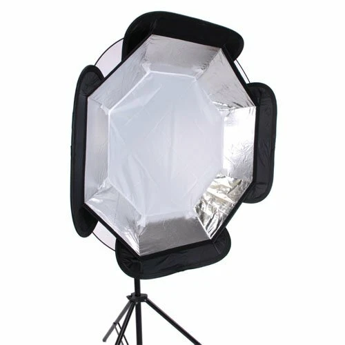 37" Octagon Umbrella Speedlite Softbox w/ Bracket for Canon Nikon Flash Light - Image 4 of 4