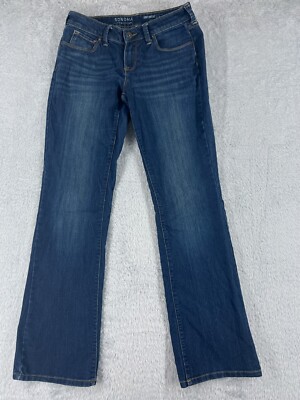 Sonoma Pants Womens 4 Blue Denim Jeans Bootcut Low Rise Cotton Blend 28x32