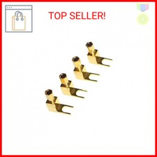 4 Pack 4 pcs Total Hi-end Banana to Spade Adapter Plug/Speaker Cable Connector