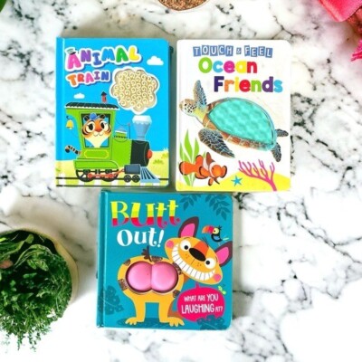 Board Book Bundle Kid's Touch Feel Sensory Books