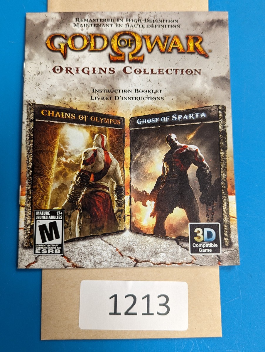 God of War Origins Collection - PS3 - Manual Only **NO GAME! | eBay