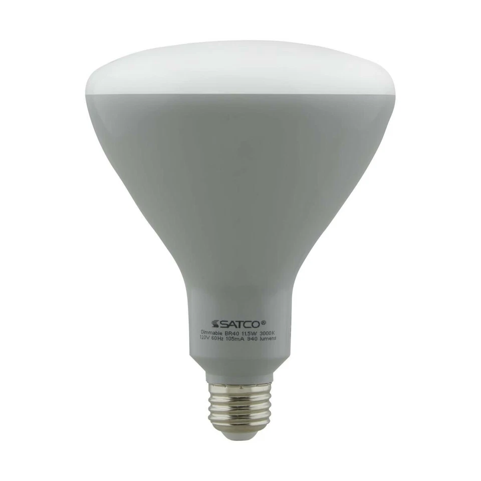 Satco S9639 - 16.5 Watt LED BR40 Dimmable Reflector Bulb - 120 Volts (6 Pack) - Image 4 of 4