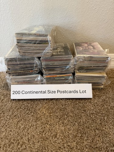 200 Postards Lot Continental Size US / Foreign / Used / Unused - Free Shipping
