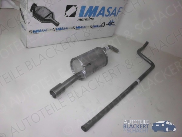 Imasaf Auspuffset Mittelrohr+Endtopf für Citroen DS3 1.6 HDI 2009-2015 |+Blende-image