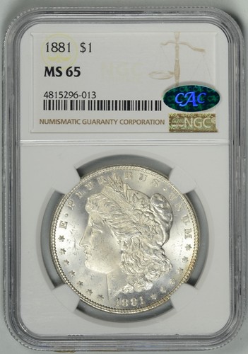 1881 NGC MS65 CAC * Better Date Philly Mint Dollar * #4815296-013