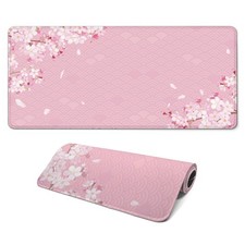 Gaming Mouse Pad with Anti-Slip Rubber Base, Extended Large Computer Mouse Ma...
