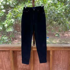 Sasson Women's Vintage Black High Waisted Jeans Size 12 28" Waist