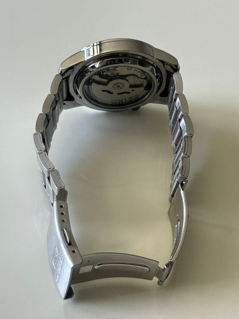 SEIKO 5 7S26-02W0 Watch Black Dial Day Date 21 Jewels Men's
