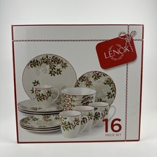 New Lenox Holly Knoll 16 Piece Dinnerware Set...