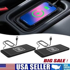 Car Wireless Charger Pad Fast Charging Non-Slip Mat for iPhone 17 16 Samsung Lot