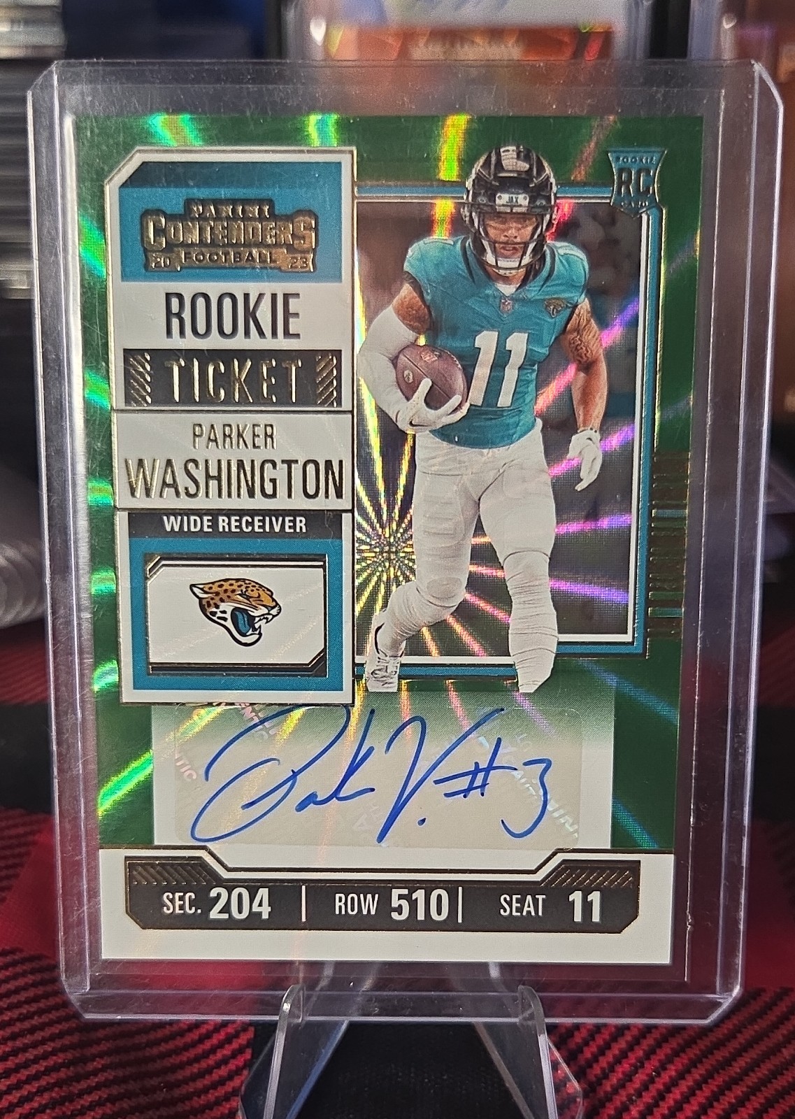 Parker Washington Panini Contenders #146 Opening Kickoff Ticket