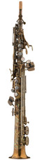 Schagerl Superior Soprano Saxophone S-1DVG Vintage Raw Unlacquered Bronze Finish