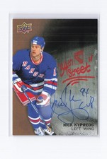 2025-26 New York Rangers Centennial #34S-35 Nick Kypreos 34th Street Autographs