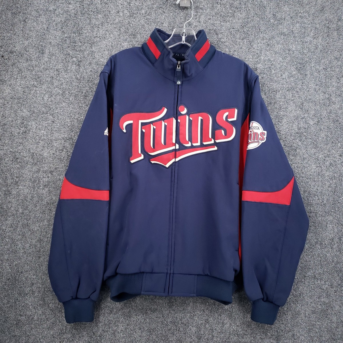 Majestic Minnesota Twins Therma Base Jacket Mens Medium Blue