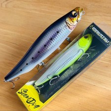 New/unused 2 pieces Megabass Megadog 180/Imakatsu Slumdog Monster 145 Oricolor