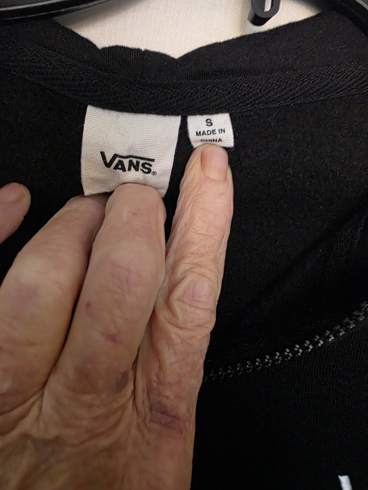 Vans Cropped Pullover Hoodie Womens S Drawstring Is Missing image 6