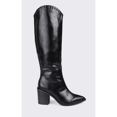 NWT  Journee Collection DARIA COWGIRL BOOTS IN FAUX LEATHER size 7