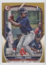 2023 Bowman Prospects Gold 22/50 Lyonell James #BP-118 0c6