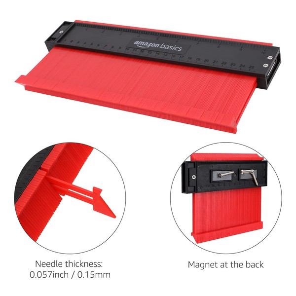 Amazon Basics Konturenlehren Set 2Er 12.7Cm & 25.4Cm Profilwerkzeug-image