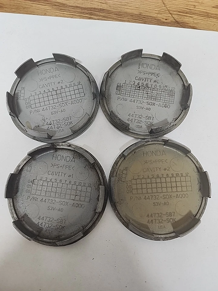 Tapacubos centrales de llantas de aleación Honda Civic Accord Odyssey 2002 a 2018 de fábrica Foto 3 de 4