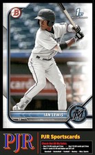 Ian Lewis 2022 Bowman #BP-96 Miami Marlins Prospects