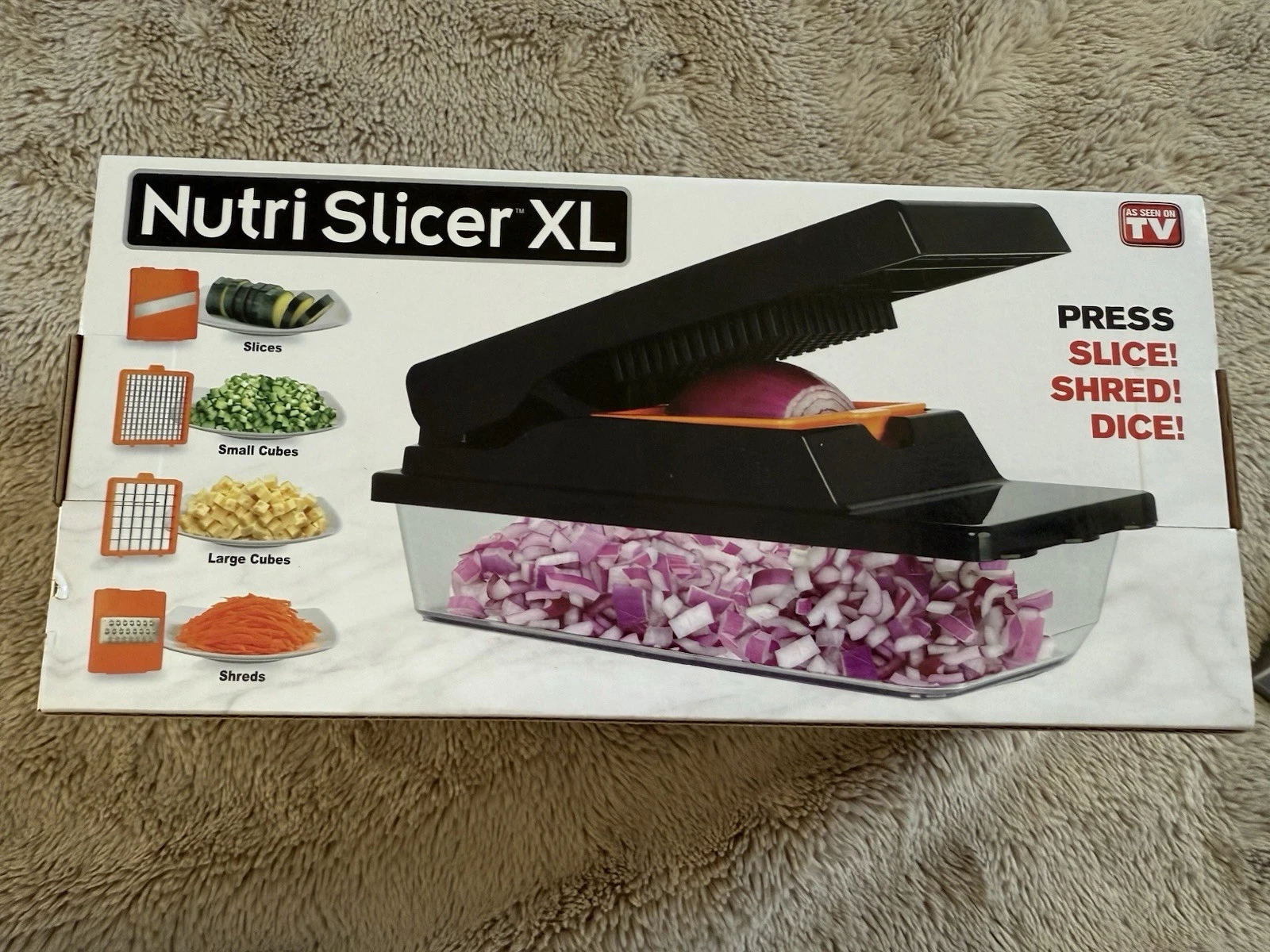 Nutri Slicer XL Mandoline Slicer and Vegetable Chopper with Container NEW