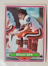 1980 Topps Football Card 171 Brian Sipe Cleveland Browns 